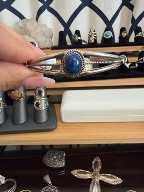 Lapis Sterling Cuff